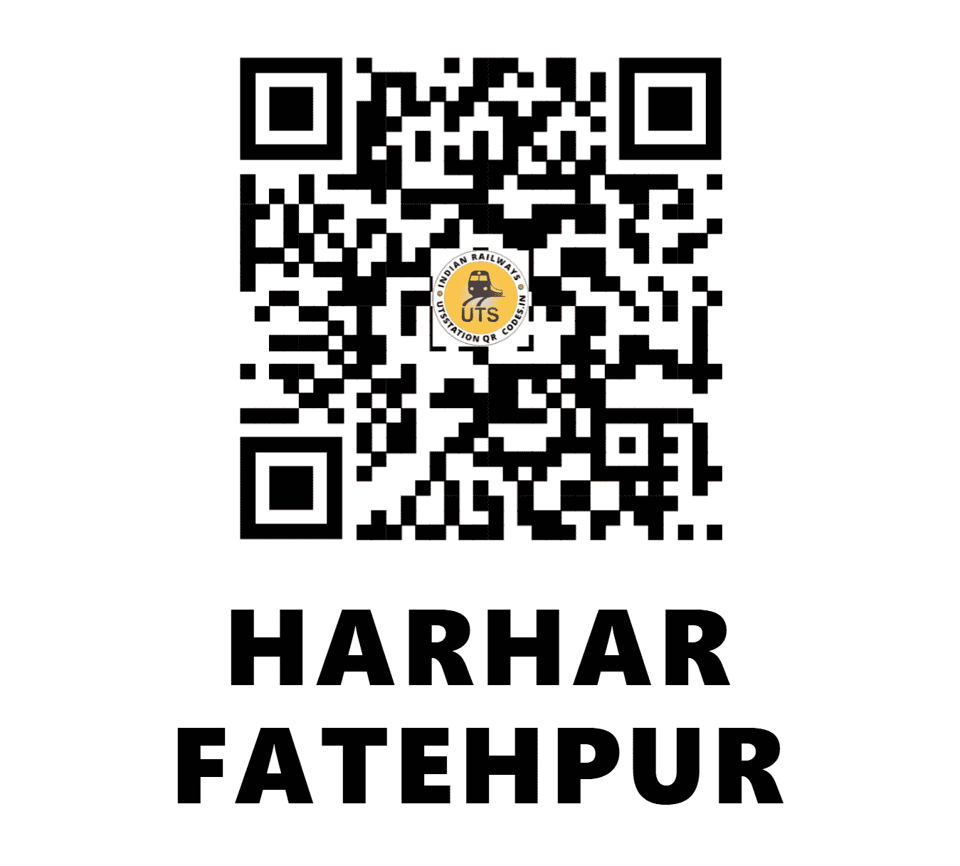 UTS QR Code for HARHAR FATEHPUR - HHP (NR - UTTAR PRADESH)